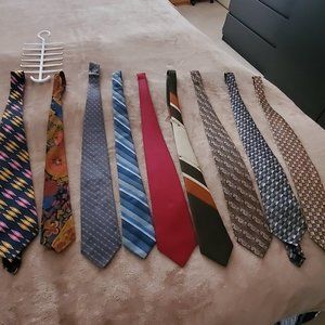 Set of Nine Elegant Ties